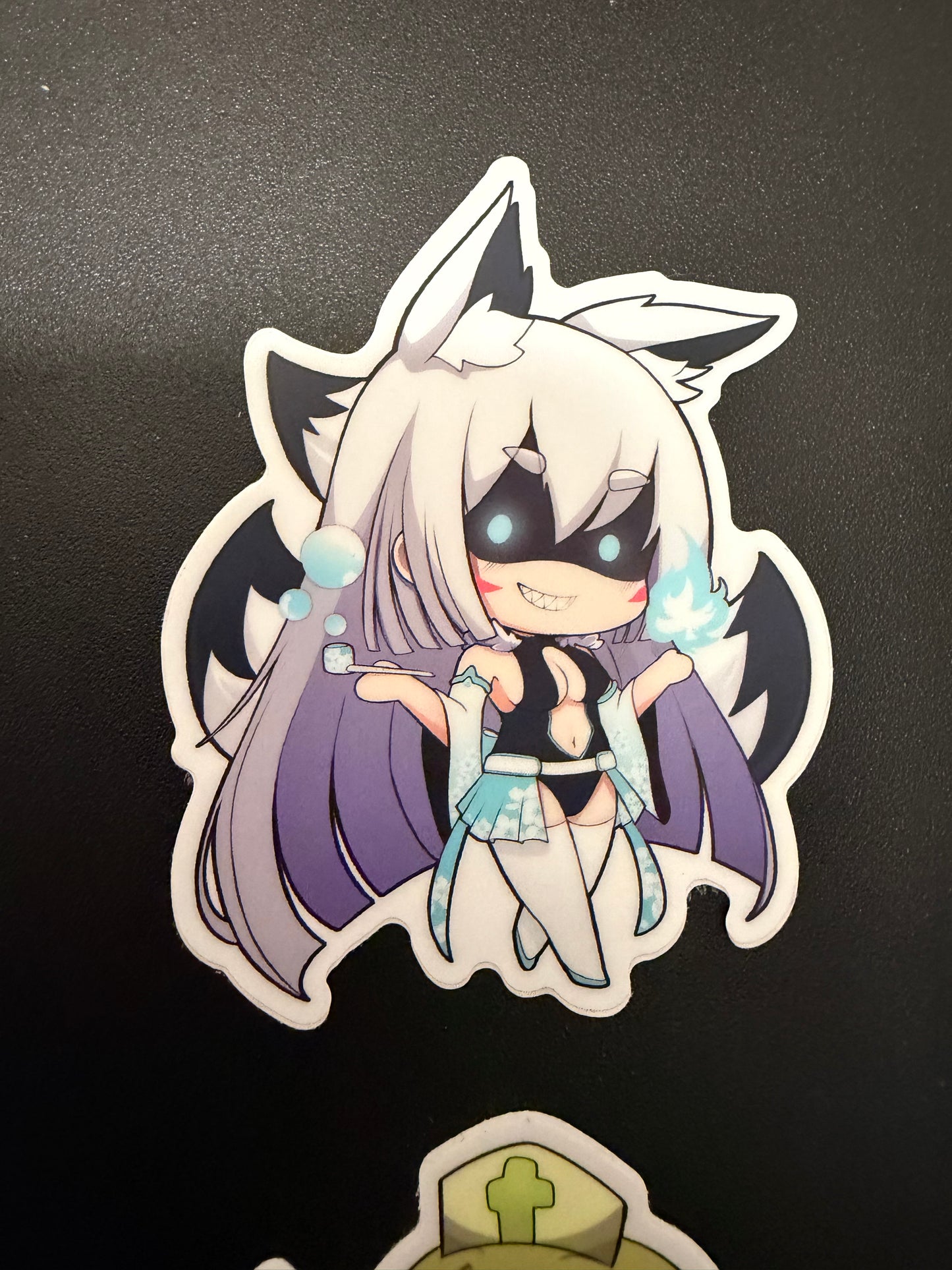 Two-Pack Chibi Kitsune and Nurse Zombie Mini Stickers