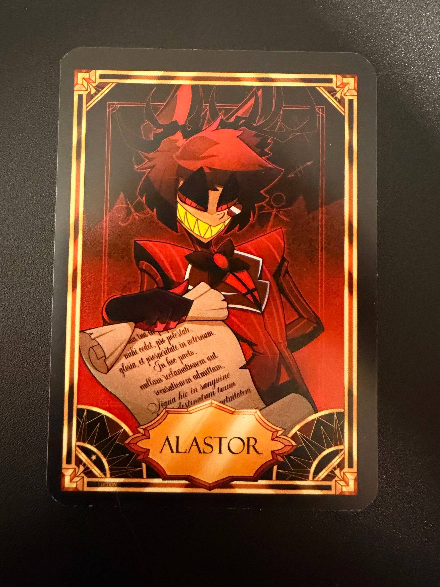 Alastor The Radio Demon Custom Trading Card