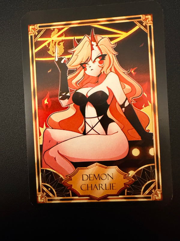 Demon Charlie Custom Trading Card