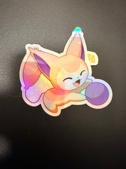 Pokemon Skitty Holographic Indoor Sticker