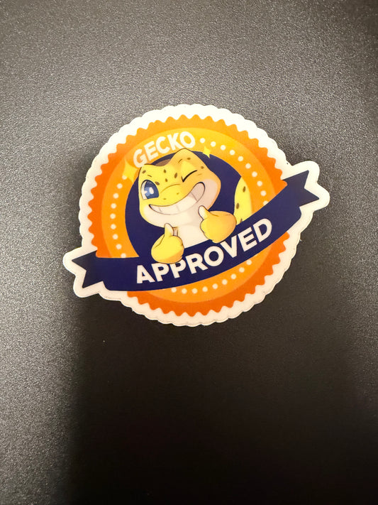 Gecko Approved Mini Indoor Sticker