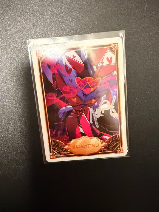 Valentino Joel Perez Autographed White Foil Card